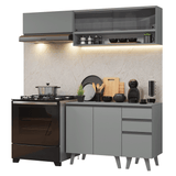 Combo de Cocina 200cm Gris Nice Madesa 14
