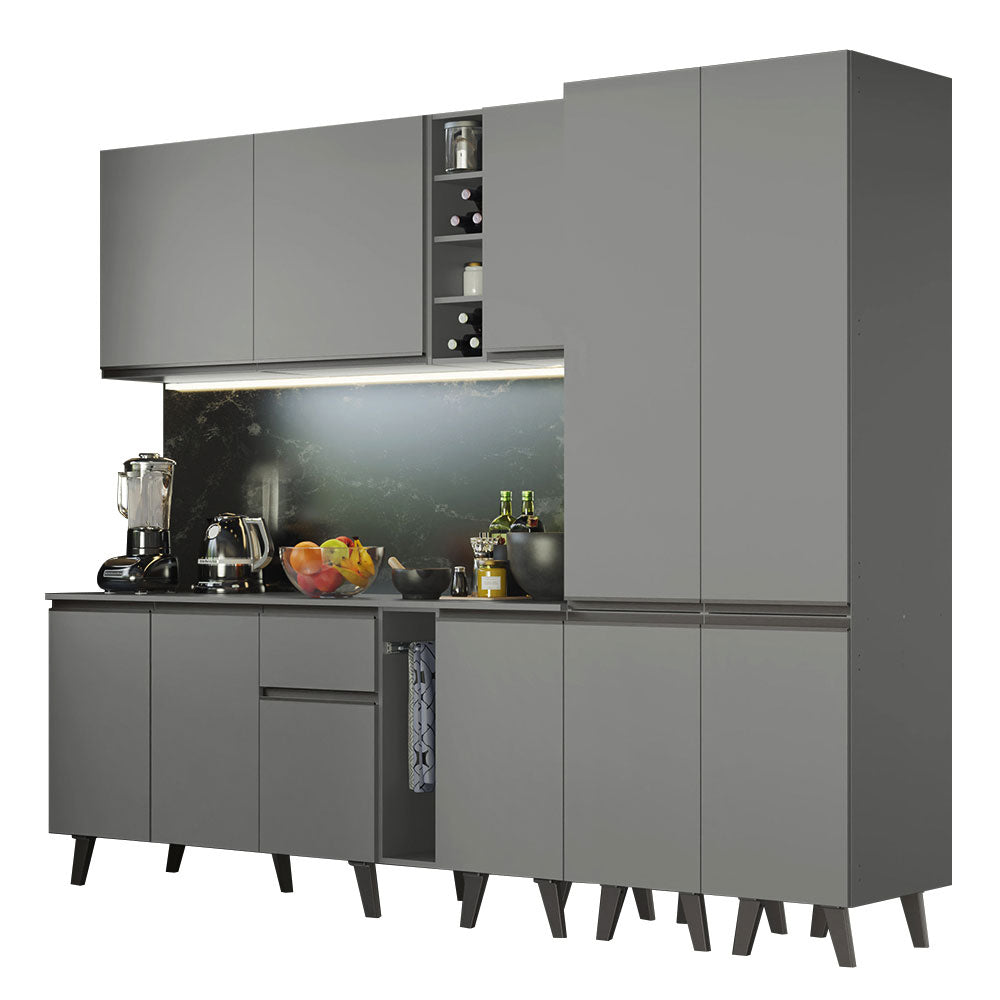Combo Completo de Cocina 260 cm Gris Nice Madesa 05
