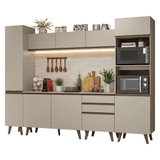 Combo completo de Cocina 280cm Crema Nice 01