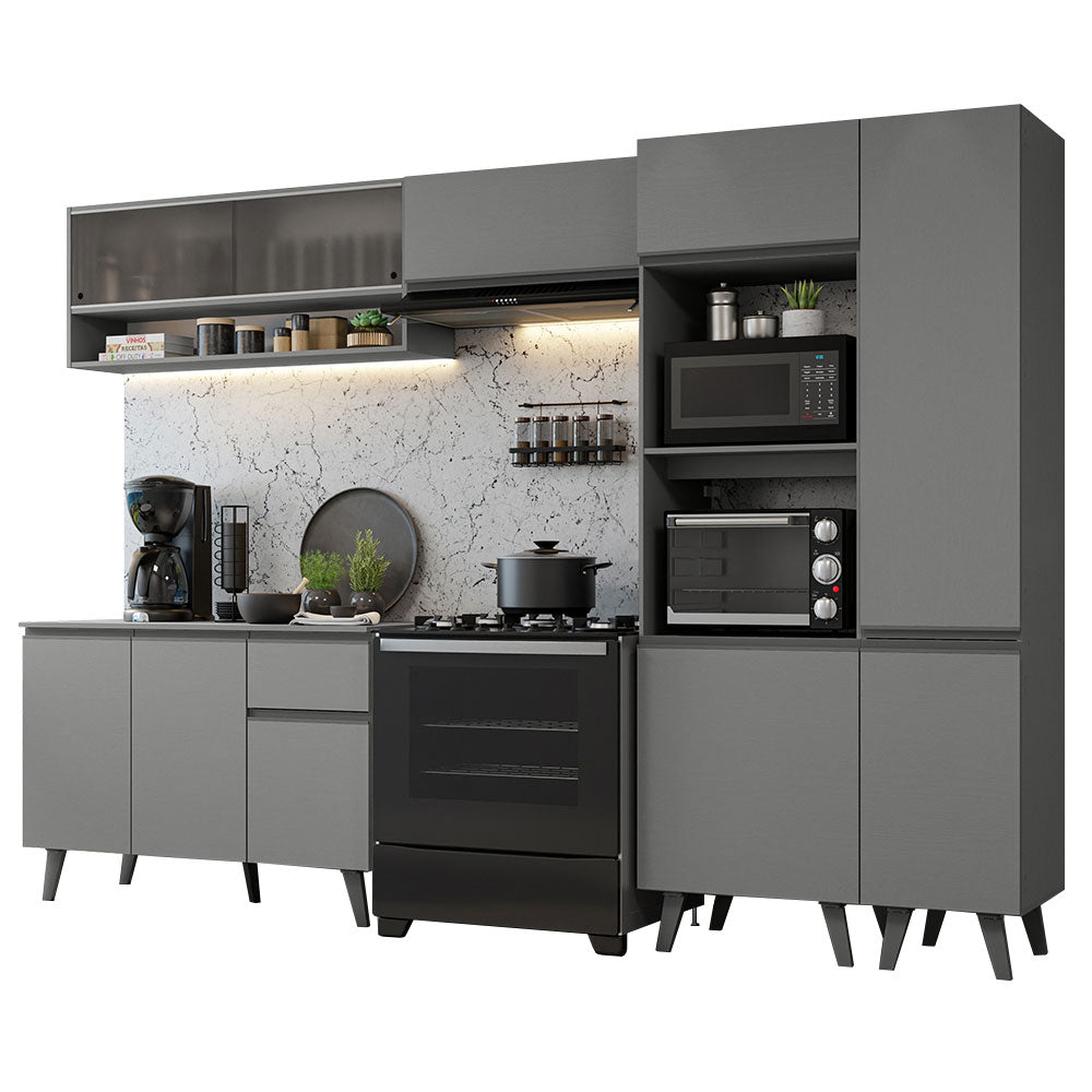 Combo Completo de Cocina 300 cm Gris Nice Madesa 08
