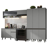 Combo Completo de Cocina 320 cm Gris Nice Madesa 02