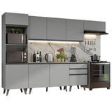 Combo Completo de Cocina 320 cm Gris Nice Madesa 08