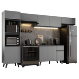 Combo Completo de Cocina 340 cm Gris Nice Madesa 01