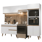 Combo completo de Cocina 260 cm Blanco Pieta Madesa