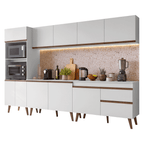 Cocina Compacta 310 cm Blanco Pieta Madesa
