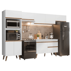 Combo completo de Cocina 330 cm Blanco Pieta Madesa