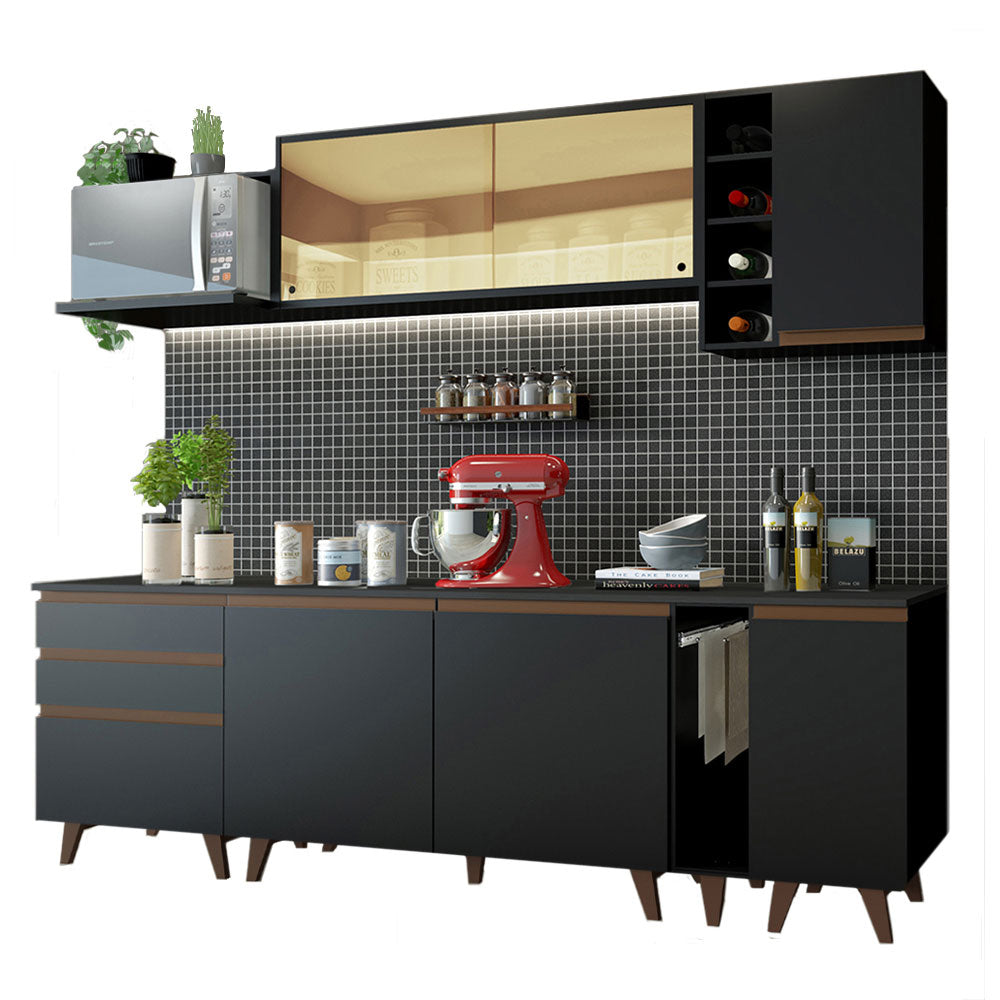 Combo completo de Cocina Madesa Reims 235cm NN 01