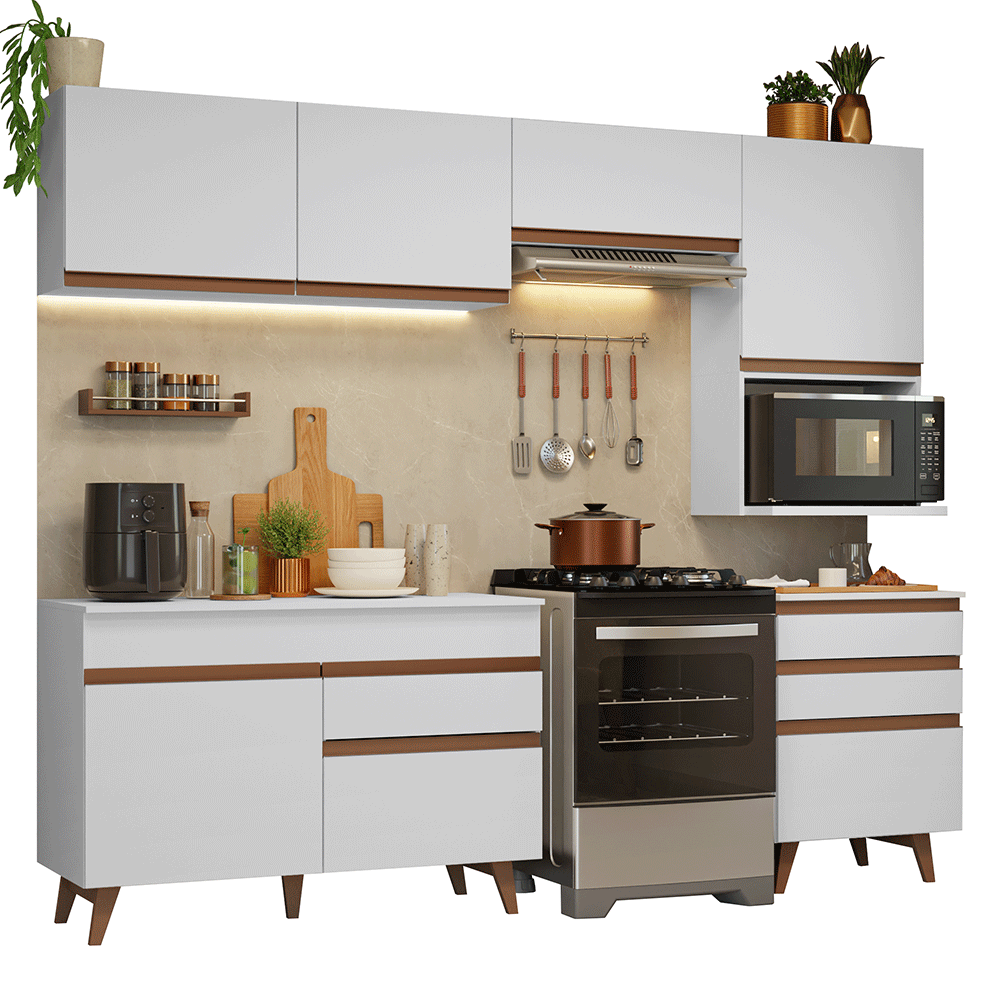 Combo de Cocina 250 cm Reims Blanco 07