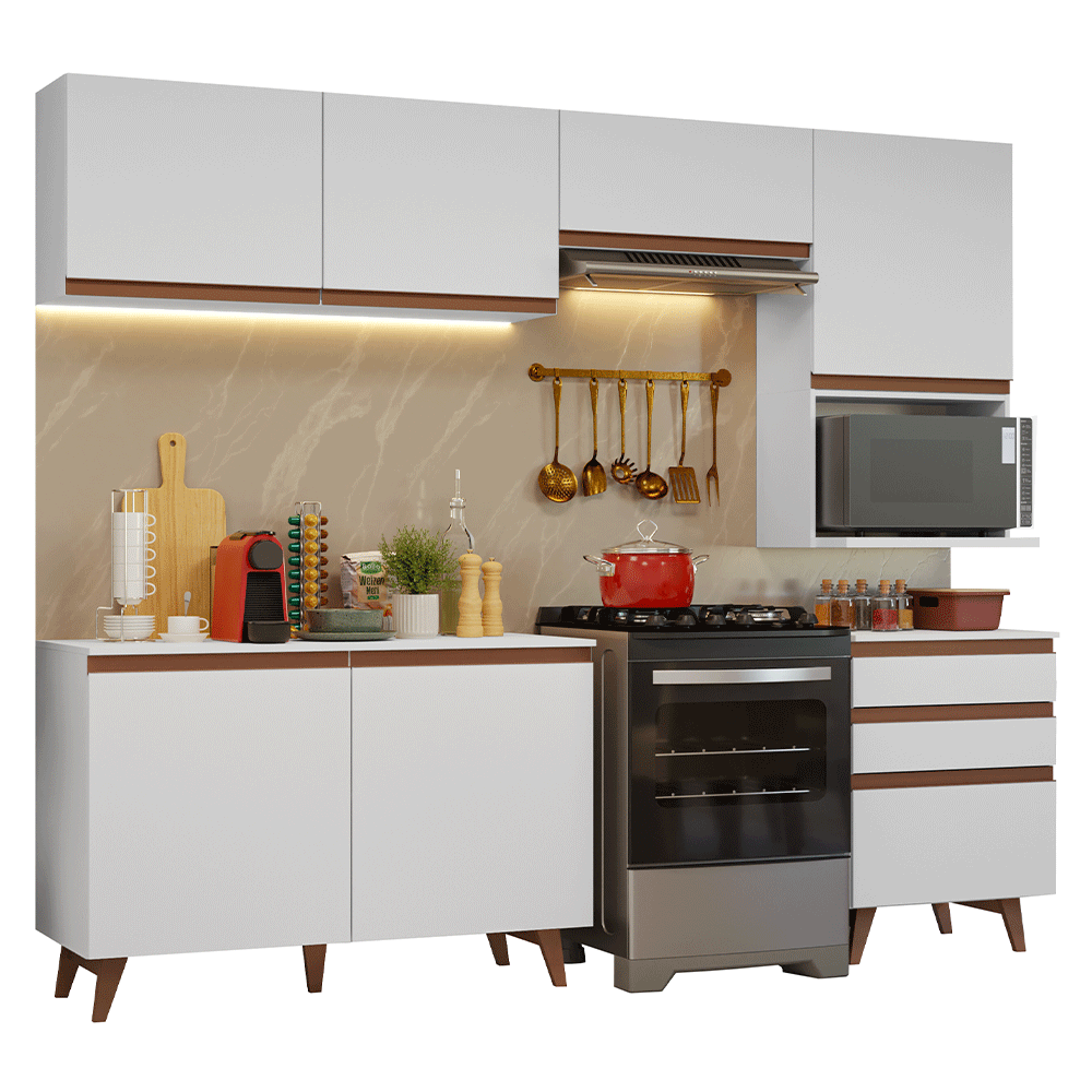 Combo de Cocina 250 cm Reims Blanco 08