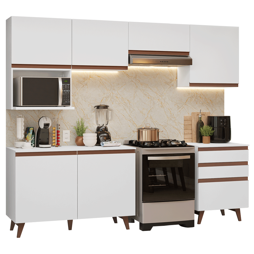 Combo de Cocina 250 cm Reims Blanco 09