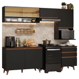 Combo de Cocina 250 cm Reims Negro 10