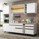 Combo completo de Cocina 260cm Blanco Reims Madesa 04