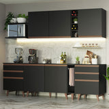Combo completo de Cocina Madesa Reims 260cm NM 06