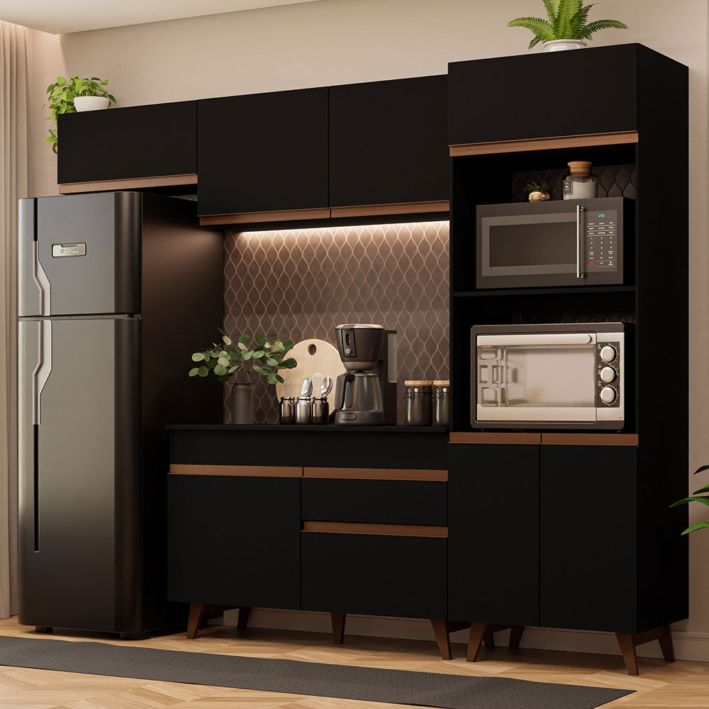 Combo completo de Cocina 260 cm Reims Negro 08
