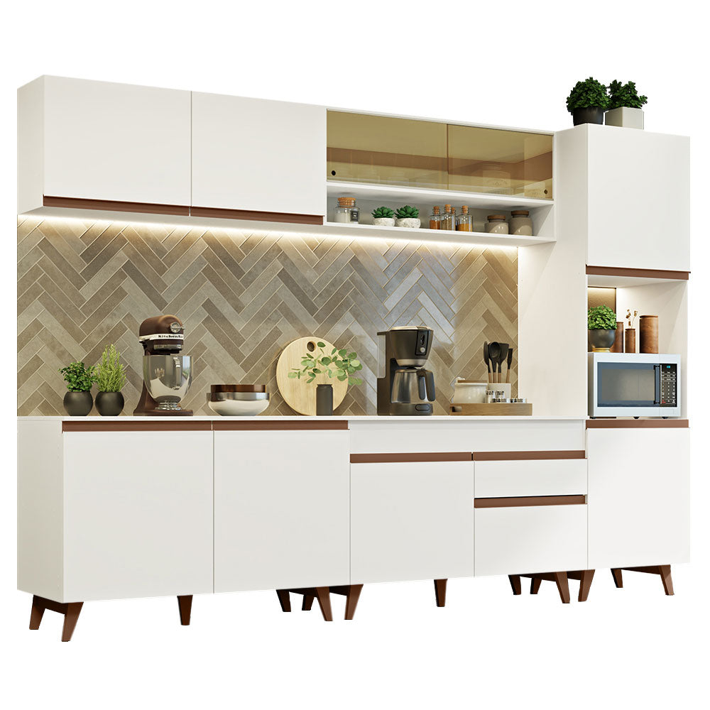 Combo Completo de Cocina 300 cm Blanco Reims Madesa 02