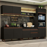 Combo completo de Cocina 310 cm Reims Negro 02