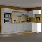 Kit Cocina 1 Abatible Smart 100% MDF 60 cm 2 Puertas (Con Mesada) Blanco Madesa