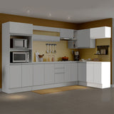 Kit Cocina 60 cm 100% MDF 2 Puertas 1 Abatible Blanco Smart Madesa