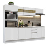 Combo Completo de Cocina 100% MDF 250 cm Blanco Smart Madesa 01