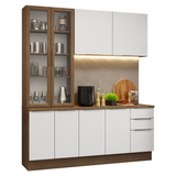 Combo completo de Cocina con Cristalero 190 cm Madesa Stella MB 11
