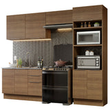 Combo Completo de Cocina 270 cm Marrón Stella Madesa 05