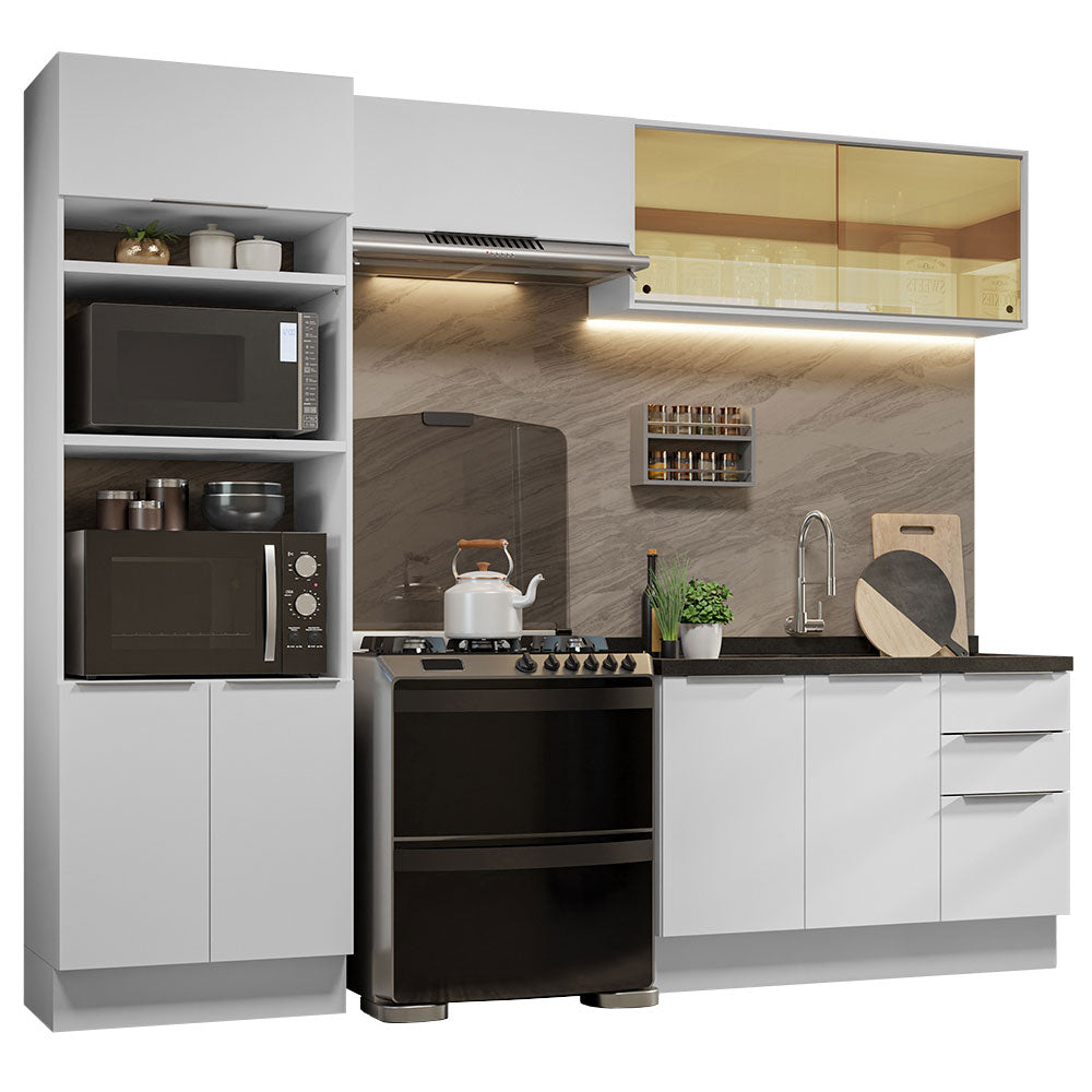 Combo Completo de Cocina 270 cm Blanco Stella Madesa 06
