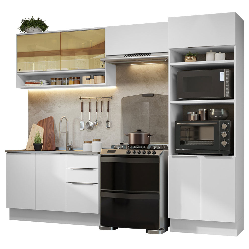 Combo Completo de Cocina 270 cm Blanco Stella Madesa 07