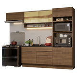Combo Completo de Cocina 270 cm Marrón Stella Madesa 09