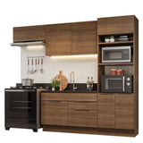 Combo Completo de Cocina 270 cm Marrón Stella Madesa 10