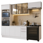 Combo completo de Cocina 270 cm Blanco Stella Madesa