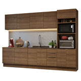 Combo Completo de Cocina 310 cm Marrón Stella Madesa 01