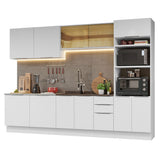 Combo Completo de Cocina 310 cm Blanco Stella Madesa 03