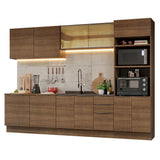 Combo Completo de Cocina 310 cm Marrón Stella Madesa 03