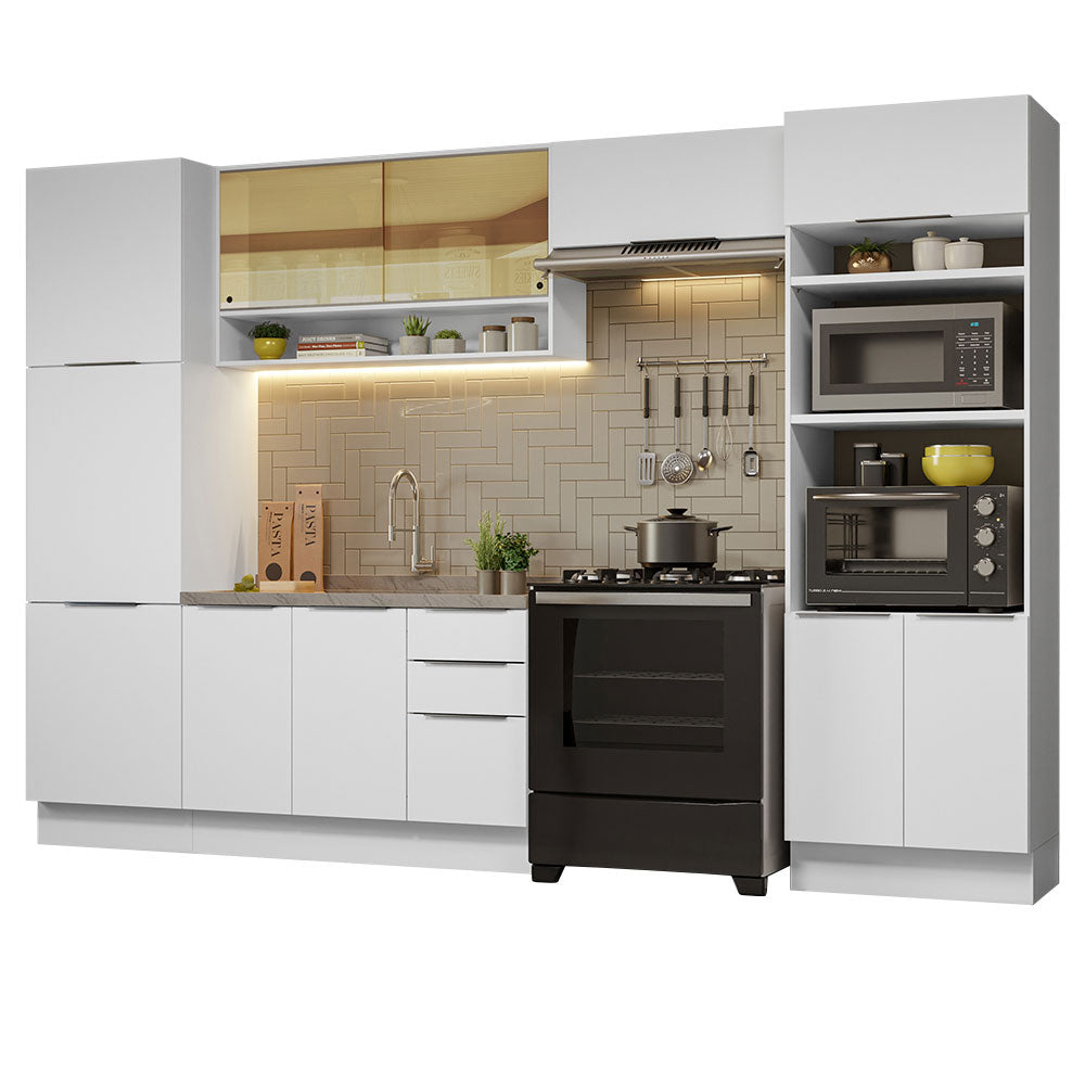 Combo Completo de Cocina 330 cm Blanco Stella Madesa 03