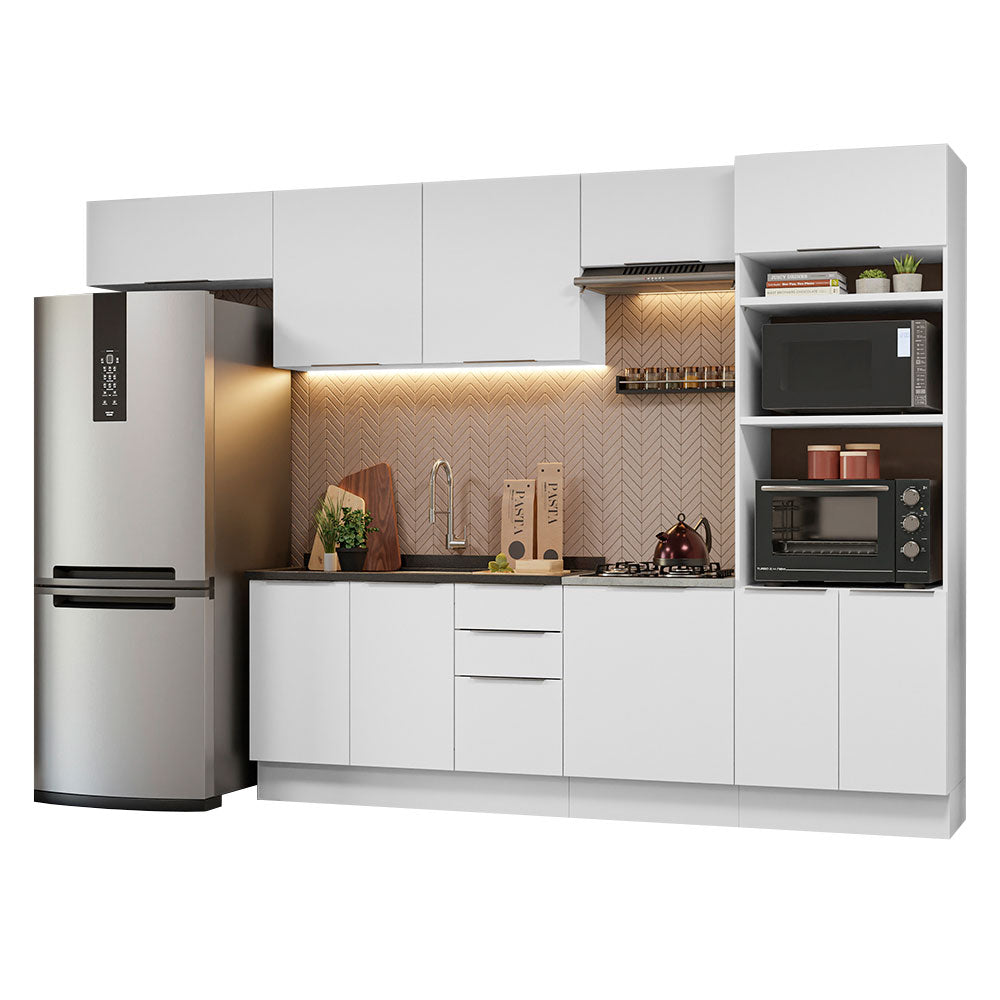 Combo Completo de Cocina 330 cm Blanco Stella Madesa 05