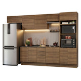Combo Completo de Cocina 330 cm Marrón Stella Madesa 05
