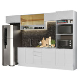 Combo Completo de Cocina 330 cm Blanco Stella Madesa 06