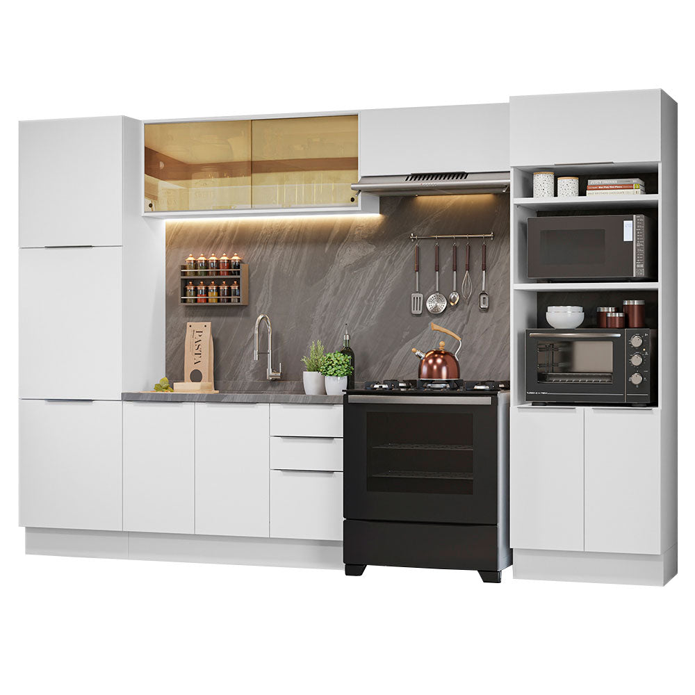 Combo Completo de Cocina 330 cm Blanco Stella Madesa 07