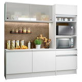 Combo completo de Cocina 180 cm, Blanco Topazio Pop