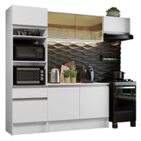 Combo completo de Cocina 240cm Blanco Diamante Madesa 02
