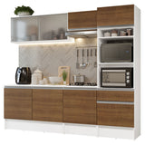 Combo completo de Cocina 240cm Blanco/Marrón Topazio 05