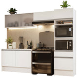 Combo completo de Cocina, 260cm, Blanco Topazio 01