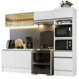 Combo Completo de Cocina 260 cm Blanco Diamante Madesa 02