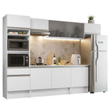 Combo completo de Cocina 300cm Blanco Topazio Madesa 01
