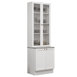 Kit Bajo Mesada + Cristalero 70 cm Vik Blanco 02