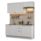 Cocina Compacta 180 cm Vik Blanco 01