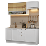 Cocina Compacta 180 cm Vik Blanco 05