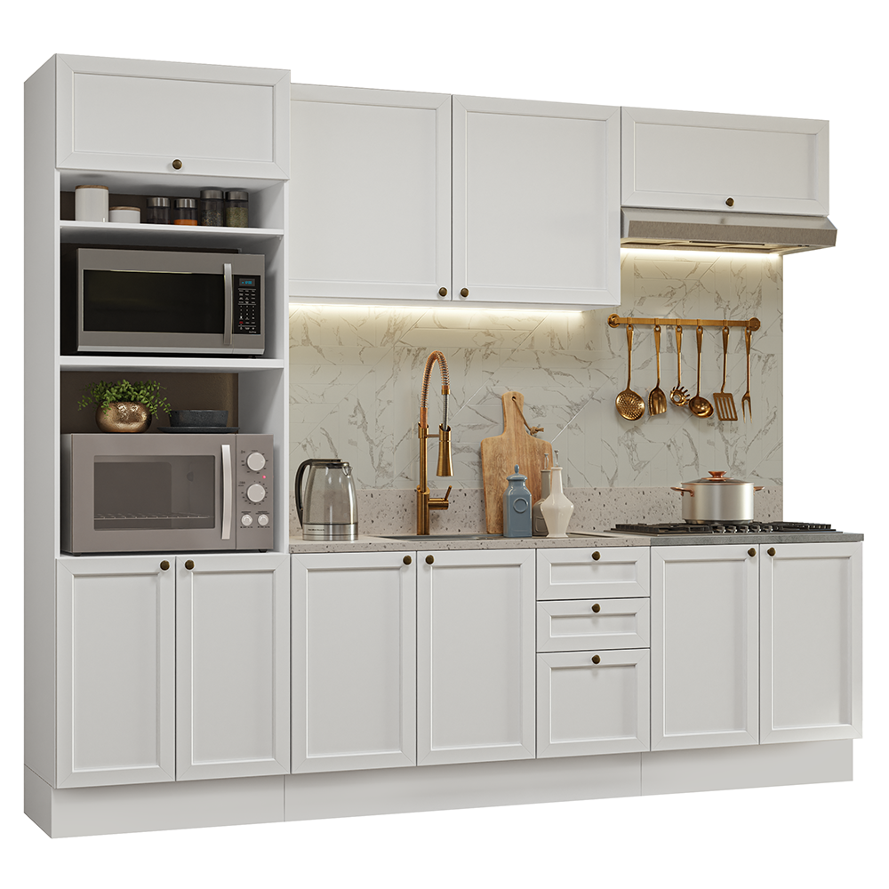 Combo de Cocina 270 cm Vik Blanco 01