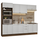 Combo de Cocina 270 cm Vik Marrón/Blanco 01