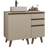 Vanitory 100cm 1 Puerta 3 Gavetas Crema Nice 04